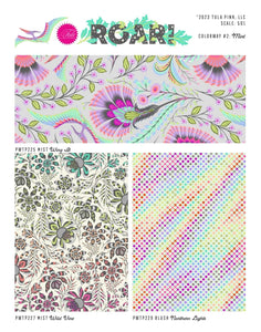 Tula Pink - Roar - Northern lights - Mint