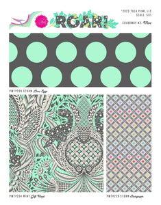 Tula Pink - Roar - Gift rapt - Mint